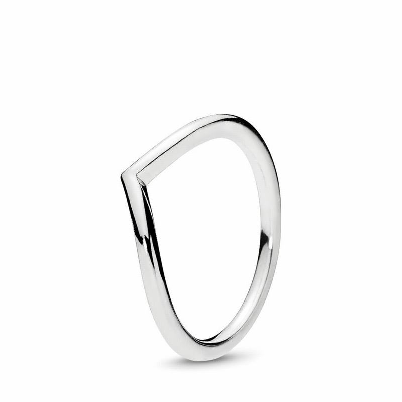 Pandora Australia Polished Wishbone Stackable Ring - Sterling Silver | RYJBZU982